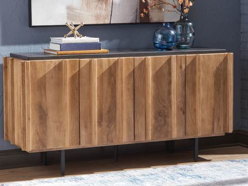 Quintavious - Brown / Charcoal - Accent Cabinet