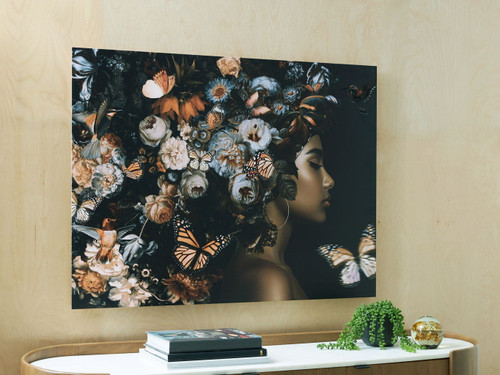 Valfer - Orange / Black / White - Wall Art