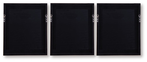 Hendridge - Taupe / White - Wall Art Set (Set of 3)