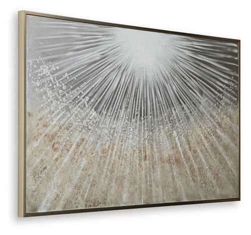 Waldard - Gray / Taupe / White - Wall Art