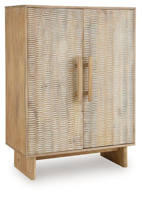 Dallinbury - Natural / White Wash - Accent Cabinet