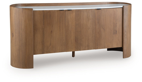 Fitzroy - Brown / White - Accent Cabinet