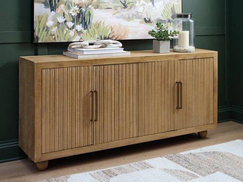 Niam - Light Antique Beige - Accent Cabinet