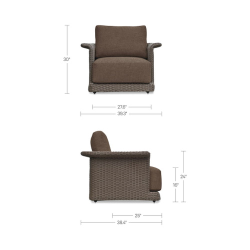 Meredith - Arm Chair - Dark Brown