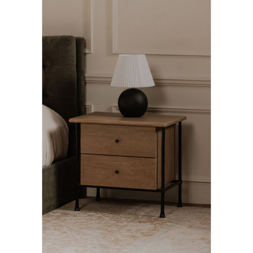 Rene - Accent Nightstand - Light Brown