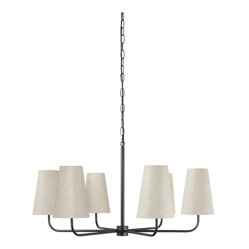 Mathis - Chandelier - Black / Beige