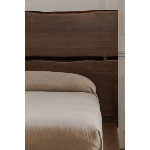 Madagascar - King Platform Bed - Dark Brown