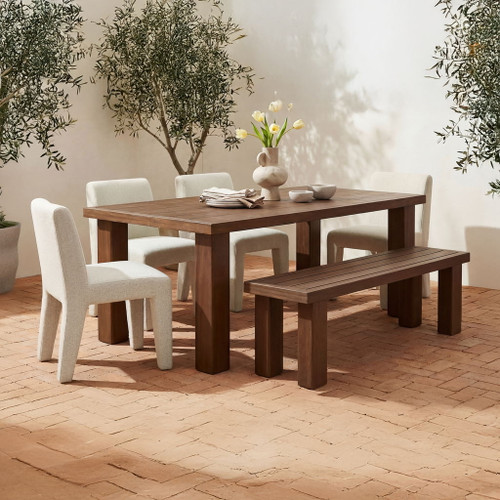 Marina - Ourdoor Dining Bench - Dark Brown