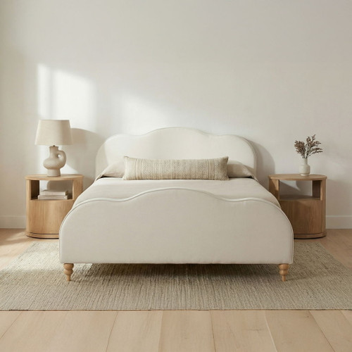 Jacqueline - Queen Panel Bed - White