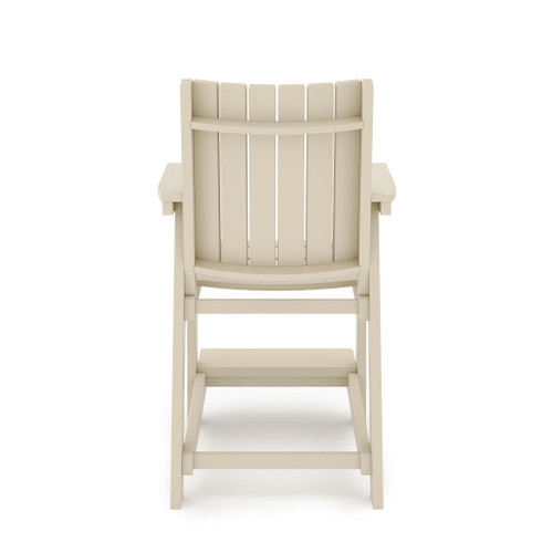 Modern Counter Chair Sleek HDPE Poly Lumber For Dining, Patio, And Garden Comfort