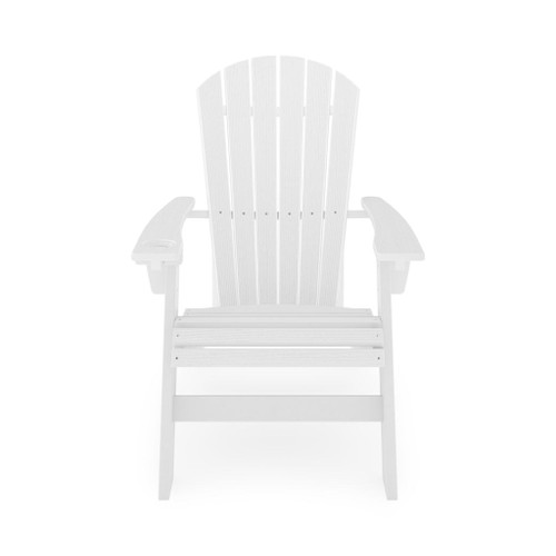 Adirondack Chair Sturdy HDPE Poly Lumber For Poolside, Patio, And Garden Relaxation