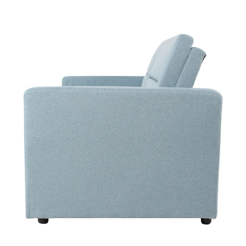 Sleeper Pull Out Loveseat Couch With Adjustable Backrest