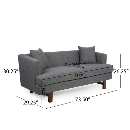 3 Seater Mid-Century Design Sofa