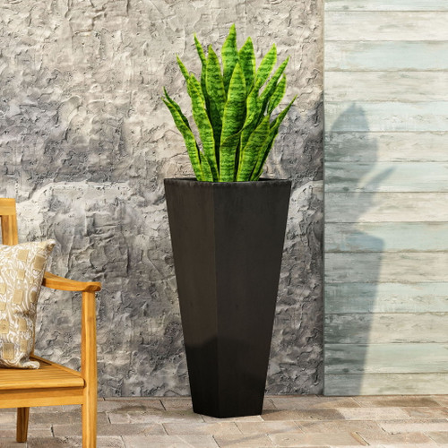 Outdoor Modern Cast Stone Planter