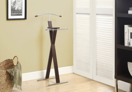Bedroom Accent Organizer Suit Rack Bedroom - Espresso