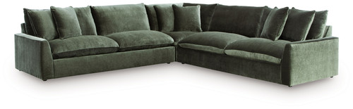Carriage View - Jade - 3-Piece Sectional