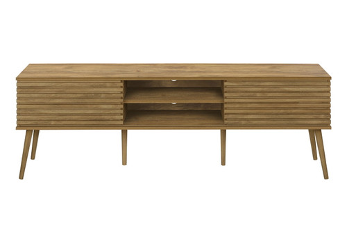 TV Stand, 72 Inch, Media Entertainment Center, Storage Cabinet, Console, Storage Shelves, Contemporary & Modern - Walnut