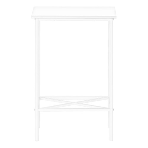 Accent Side Table, Narrow, Small, 2 Tier, Contemporary & Modern