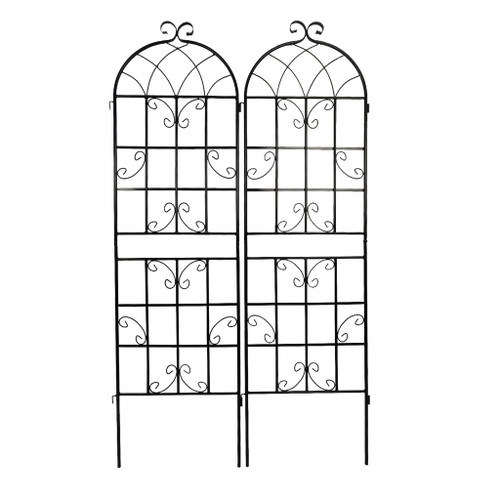 Metal Garden Rustproof Trellis For Climbing Plants Outdoor Flower Support
