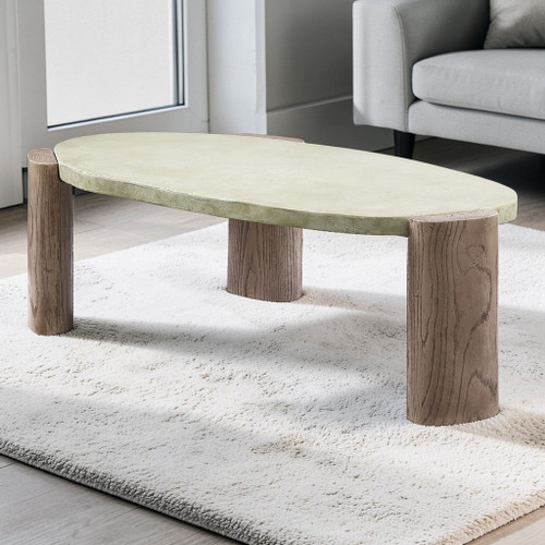 Dayana - Coffee Table - Oak / Off White