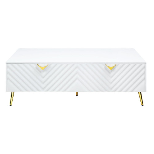 Gaines - High Gloss Coffee Table - White