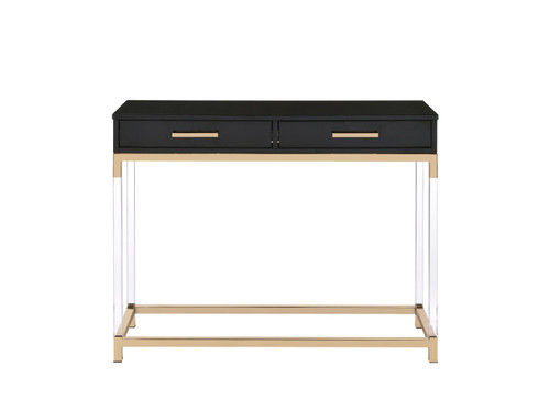 Adiel - Sofa Table - Black / Gold