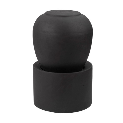 Heavy Outdoor Cement Fountain Antique, Cute Unique Urn Design Water Feature For Home Garden