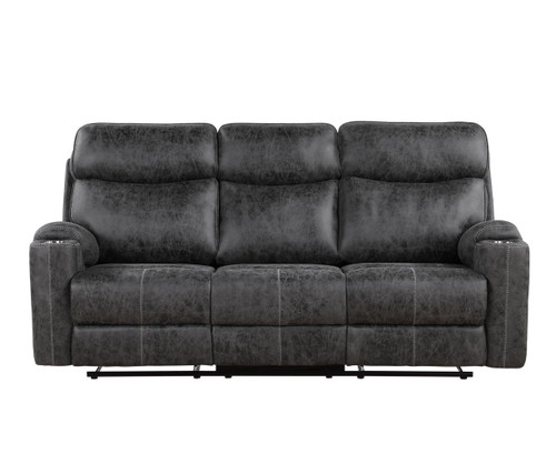Hirah - 3 Piece Living Room Set - Dark Gray