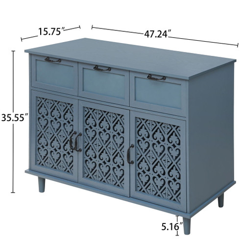 3 Door 3 Drawer Elegant Cabinet