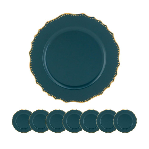 Premium Plastic Charger Plate (Set of 8) Premium Plastic Charger Plate (Set of 8)