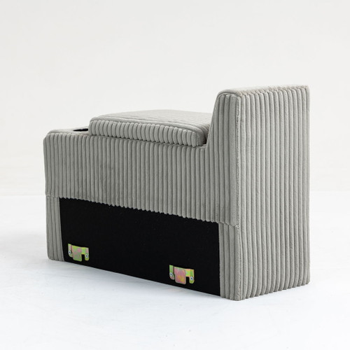 Modular Sofa Coffee Table With Storage Function, Cupholders, USB Ports