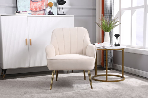 Modern Mid-Century Chair Tufted Sherpa Armchair For Living Room Bedroom Office