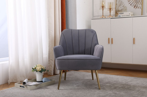 Modern Mid-Century Chair Tufted Sherpa Armchair For Living Room Bedroom Office
