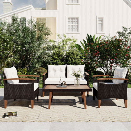 4 Piece Garden Furniture, Patio Seating Set