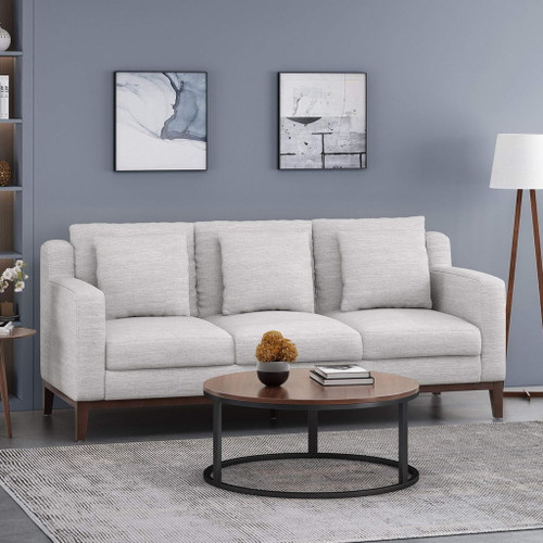 Comfy 3 Seat Sofa With Wooden Legs