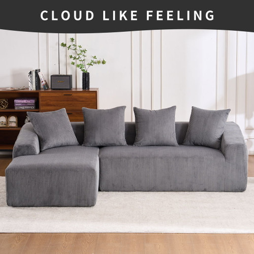 Combined 3 Seater Sofa With 4 Pillows