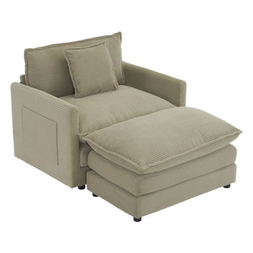 Modern Modular Sofa With Side Storage Pockets For Living Room