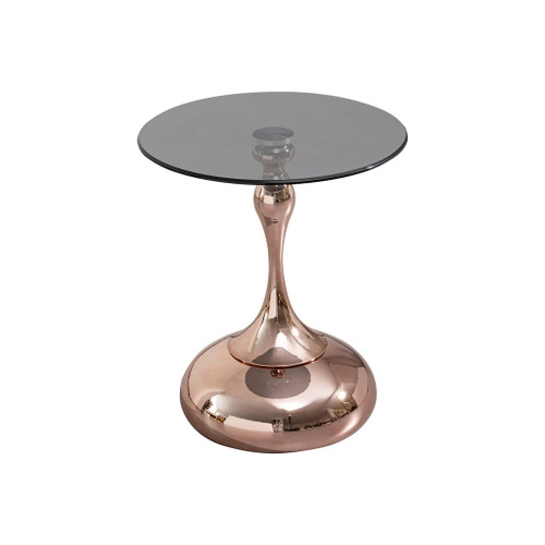 Modern Minimalist Coffee Table With Steel Legs And Tempered Glass Top