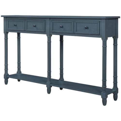 Hearth & Haven Daniel - Console Table With 2 Storage Drawers And Bottom Shelf