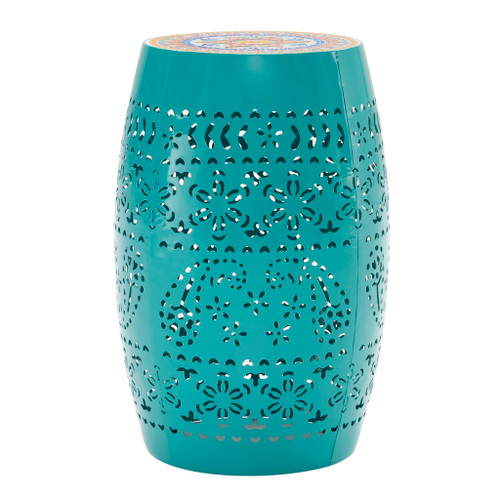 Ruby - Boho Mosaic Side Table With Ceramic Tile Top