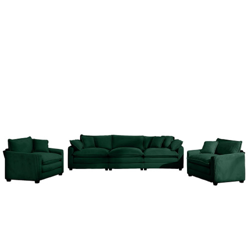 Elegant Corduroy Oversized Sectional Sofa Set With Deep Seats And Flexible Layout