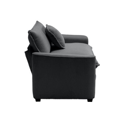 Elegant Corduroy Oversized Sectional Sofa Set With Deep Seats And Flexible Layout