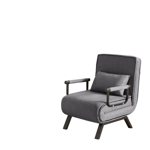 Convertible 5 In 1 Folding Chair Bed With Adjustable Backrest & Pillow Linen