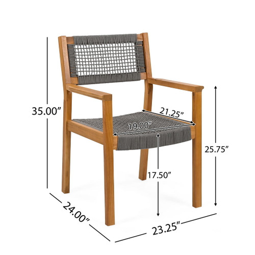 Outdoor Dining Patio Chairs (Set of 2)