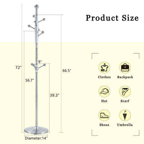 Modern Stainless Steel Spray Painted Hanger With Solid Wood Reinforcement