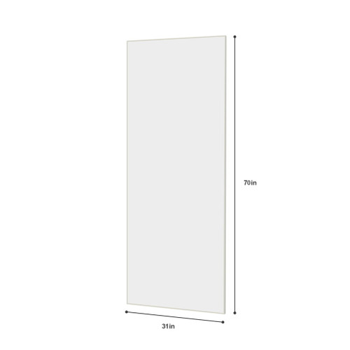 Modern Full Length Mirror With High Definition Shatter Proof Glass And Aluminum Alloy Frame