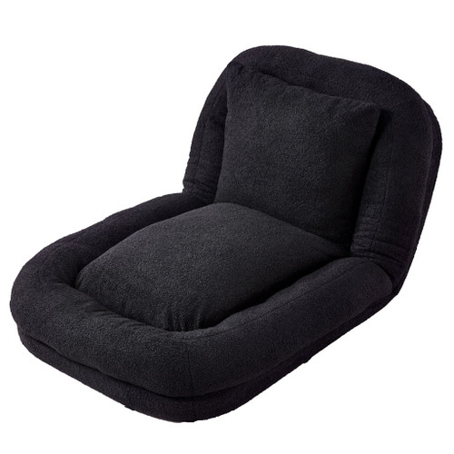 Contemporary Folding Sofa Chair With 5 Adjustable Positions For Gaming, Meditation, And Relaxation
