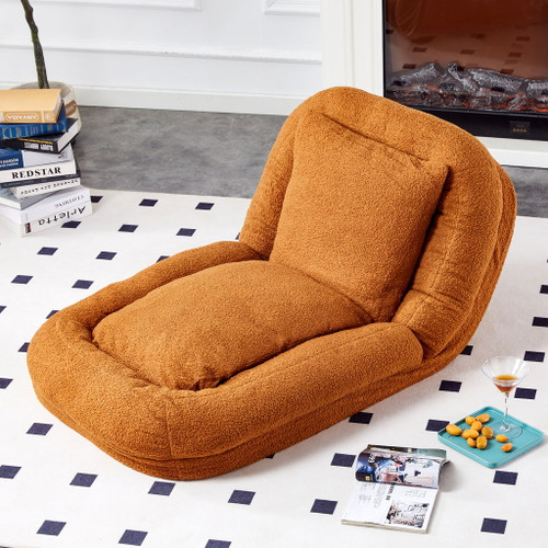 Contemporary Folding Sofa Chair With 5 Adjustable Positions For Gaming, Meditation, And Relaxation