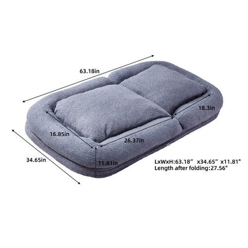 Contemporary Folding Sofa Chair With 5 Adjustable Positions For Gaming, Meditation, And Relaxation