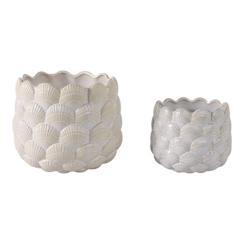 7" / 9" Planters (Set of 2) - White